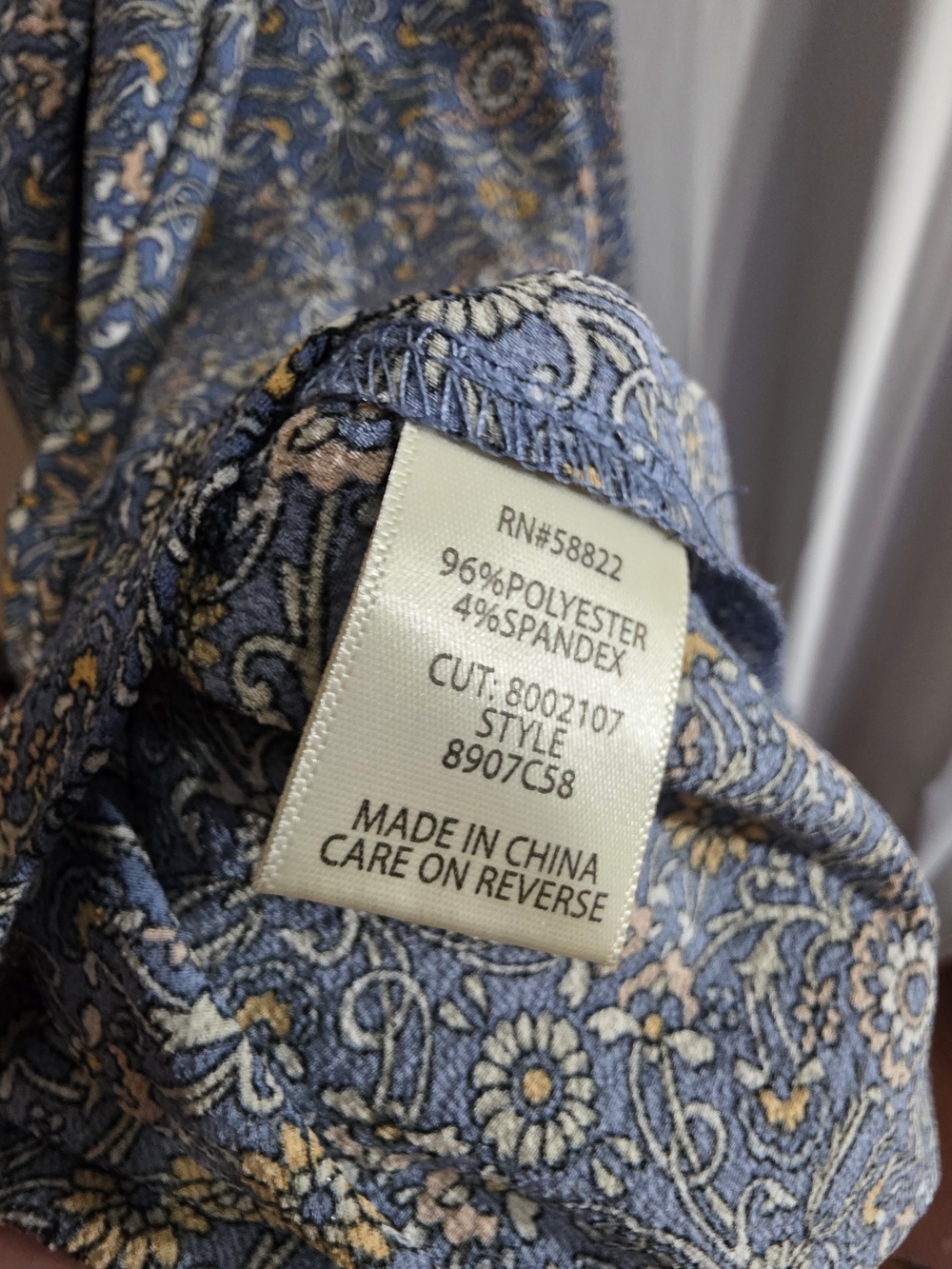 NWT Max Studio Blue Floral Faux Wrap Ruffle Midi Dress Size M - Picture 8 of 9